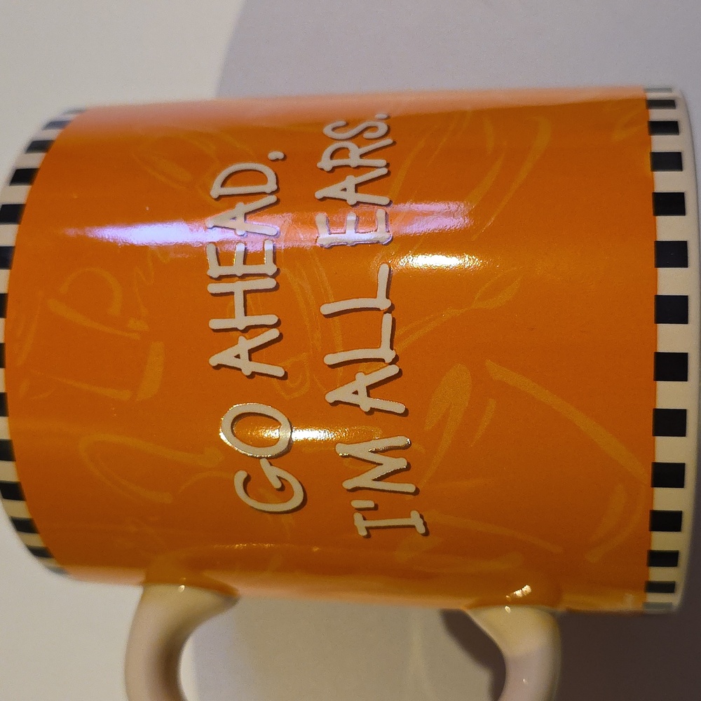 Disney Mickey Mouse Extra Large 24 oz Mug Sports News Go Ahead I'm All Ears - Picture 5 of 6